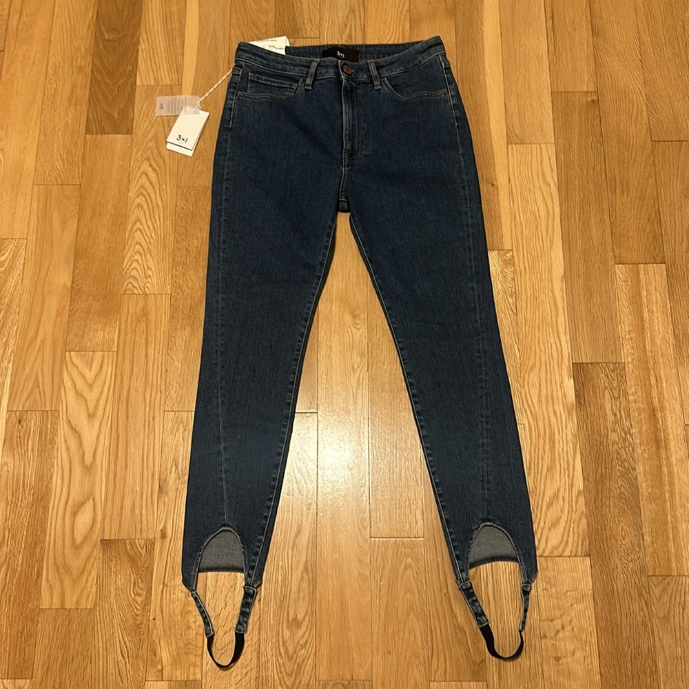 3x1 N.Y.C. Skinny Stirrup High Rise Jeans NEW